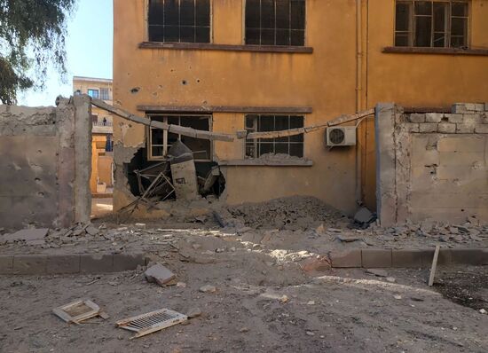 Aftermath of artillery attacks on Al-Qusur in Deir ez-Zor