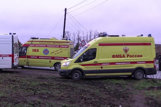 Train collides with bus at railway crossing in Vladimir Region