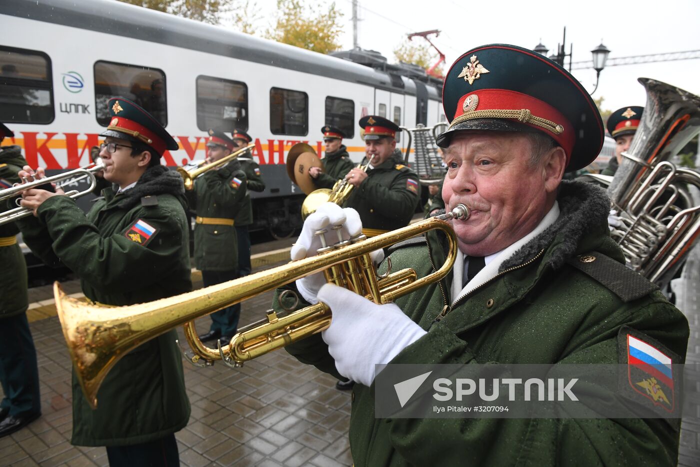Russina Railways presents Kremlin Cadets branded train