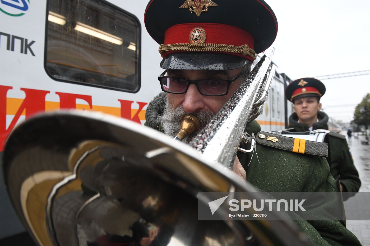 Russian Railways presents Kremlin Cadets branded train