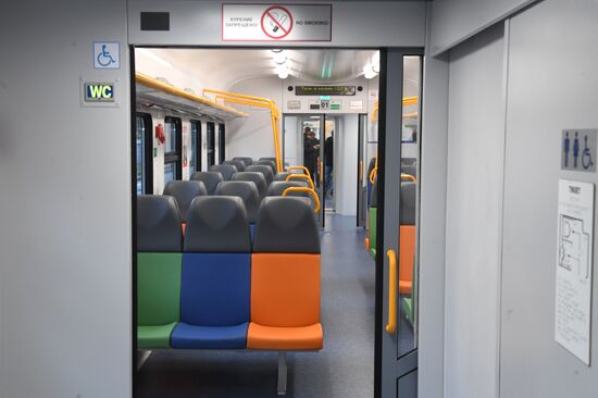 Russian Railways presents Kremlin Cadets branded train
