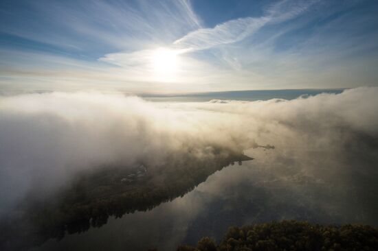 Fogs in Novosibirsk