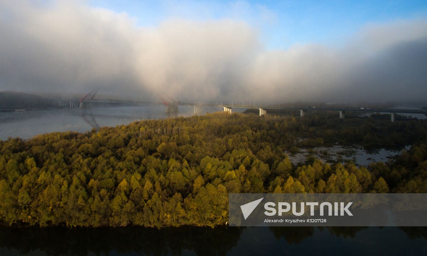 Fogs in Novosibirsk
