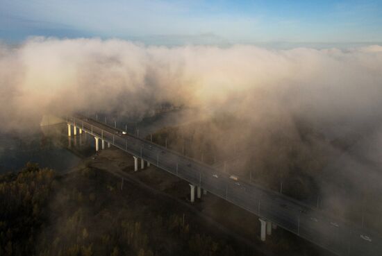 Fogs in Novosibirsk