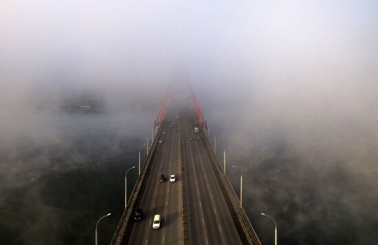 Fogs in Novosibirsk