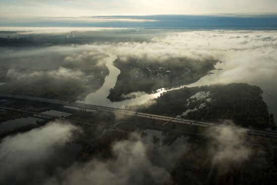 Fogs in Novosibirsk