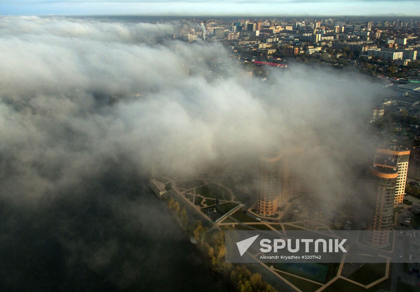 Fogs in Novosibirsk