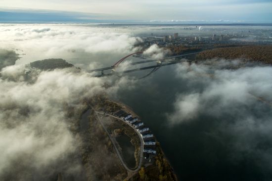 Fogs in Novosibirsk