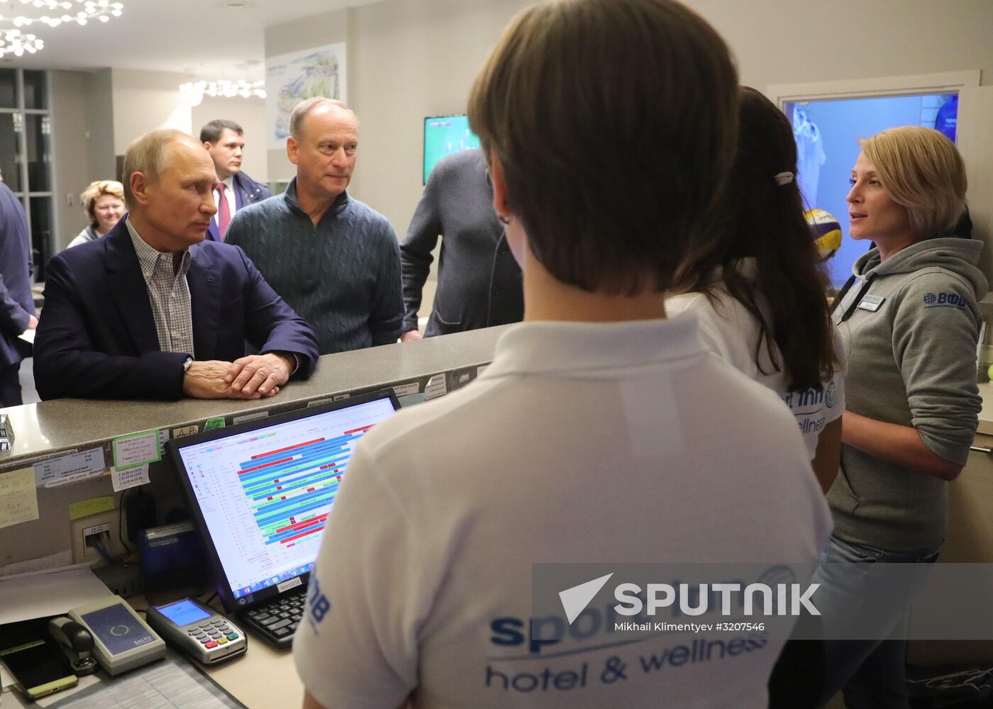 Russian President Vladimir Putin visits Sport Inn complex in Sochi