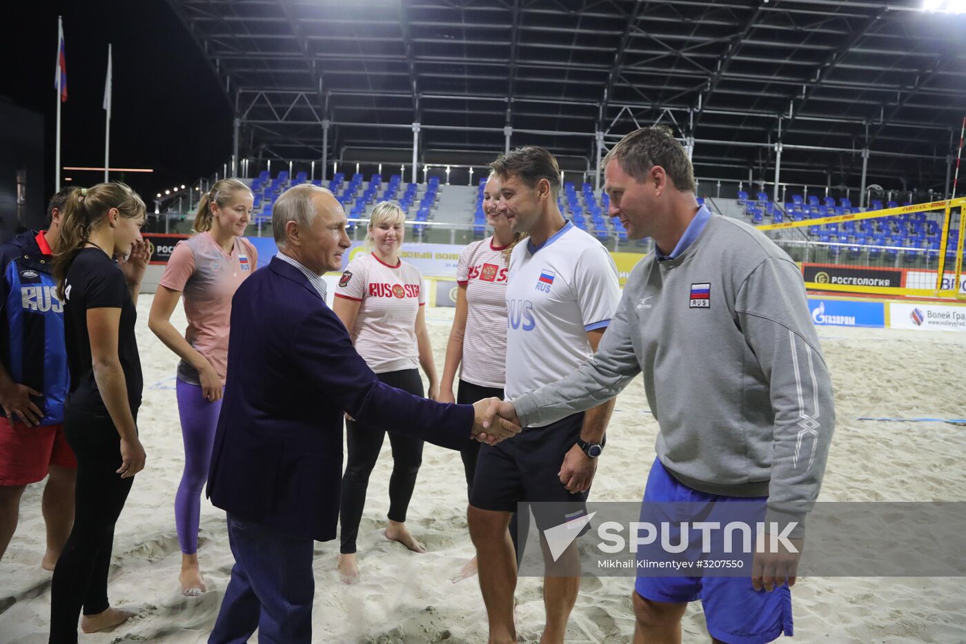 Russian President Vladimir Putin visits Sport Inn complex in Sochi