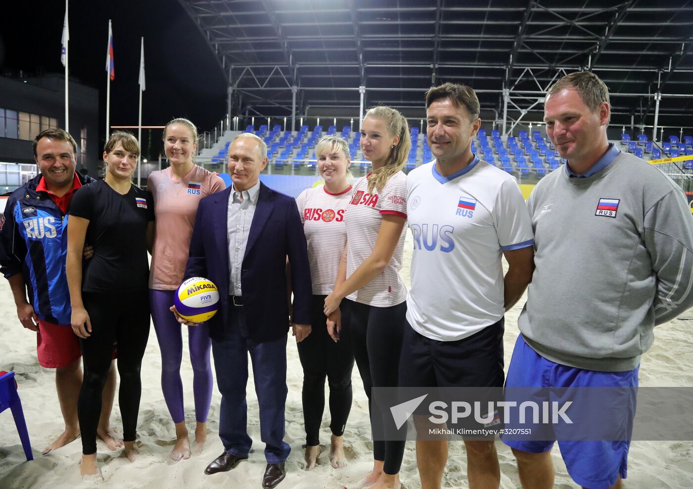 Russian President Vladimir Putin visits Sport Inn complex in Sochi