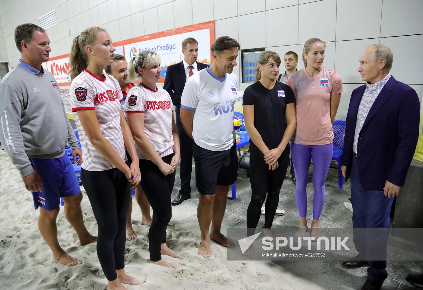 Russian President Vladimir Putin visits Sport Inn complex in Sochi