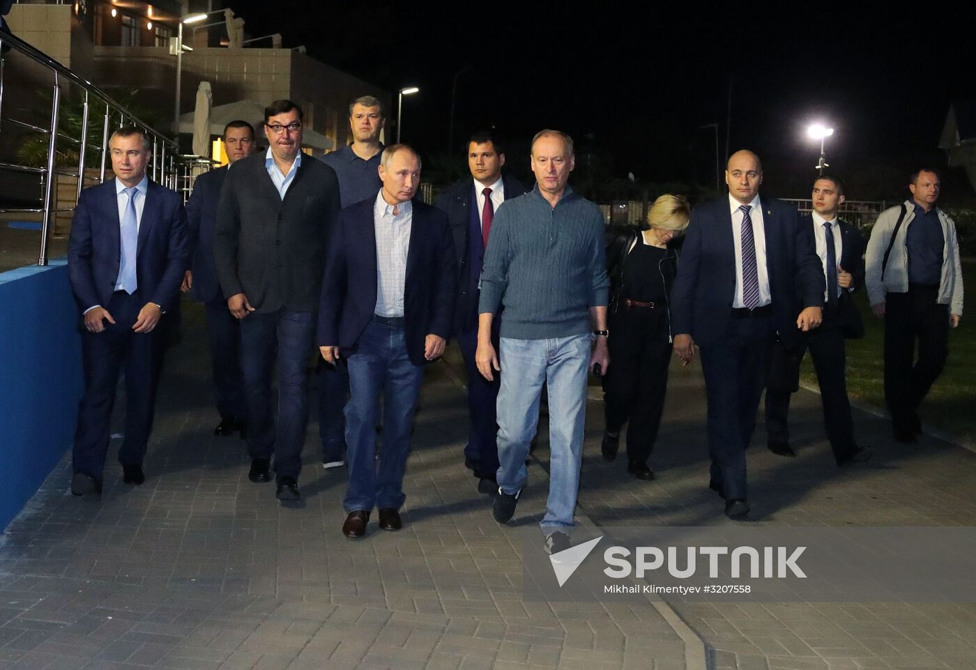 Russian President Vladimir Putin visits Sport Inn complex in Sochi