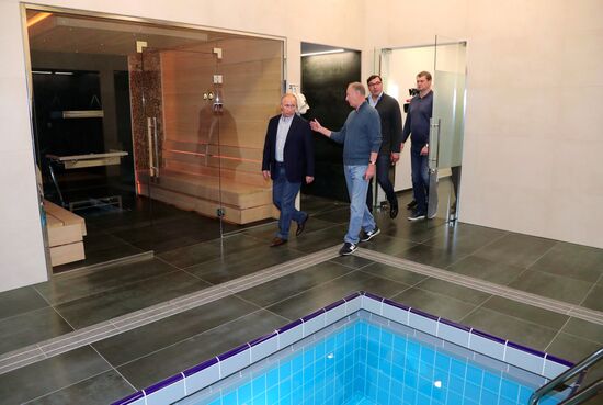 Russian President Vladimir Putin visits Sport Inn complex in Sochi