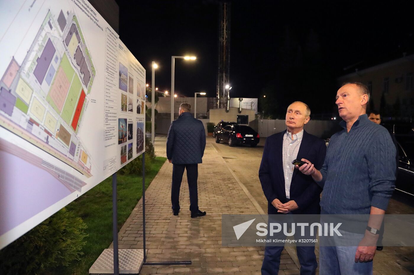 Russian President Vladimir Putin visits Sport Inn complex in Sochi