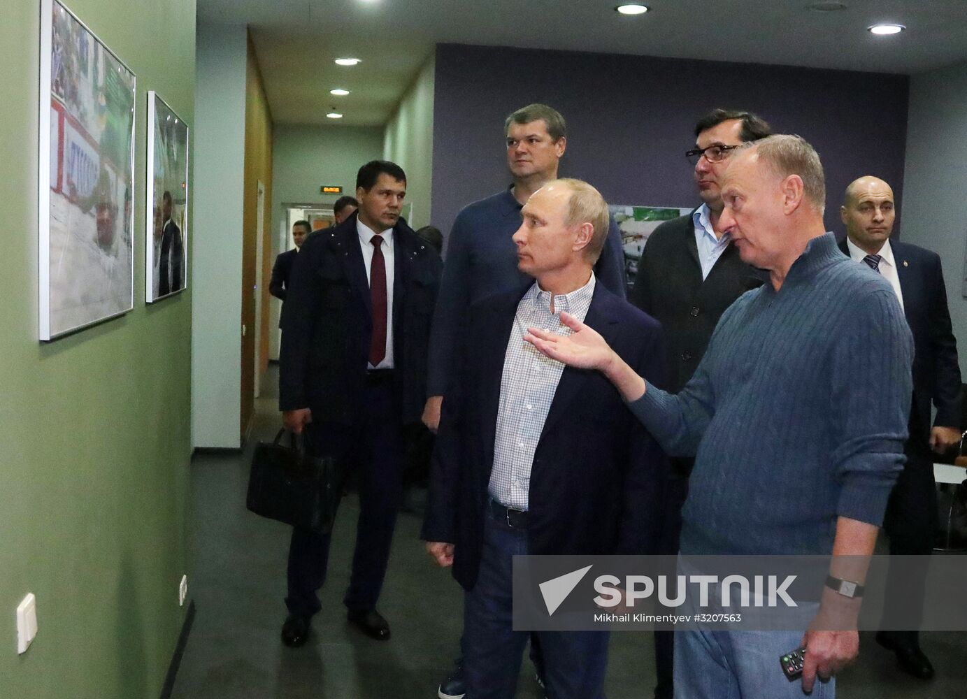 Russian President Vladimir Putin visits Sport Inn complex in Sochi