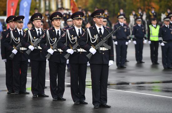 Russian capital's police holds athletic festival