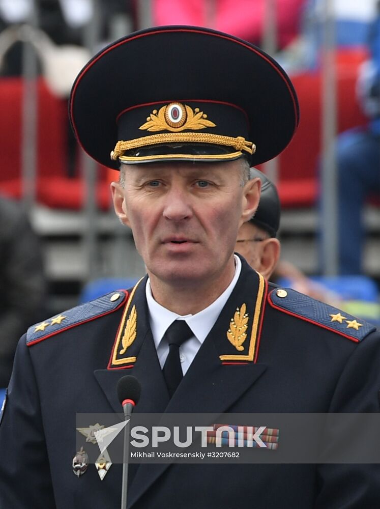 Russian capital's police holds athletic festival