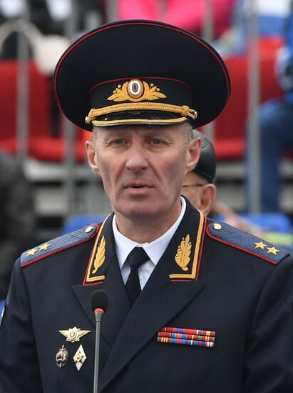 Russian capital's police holds athletic festival