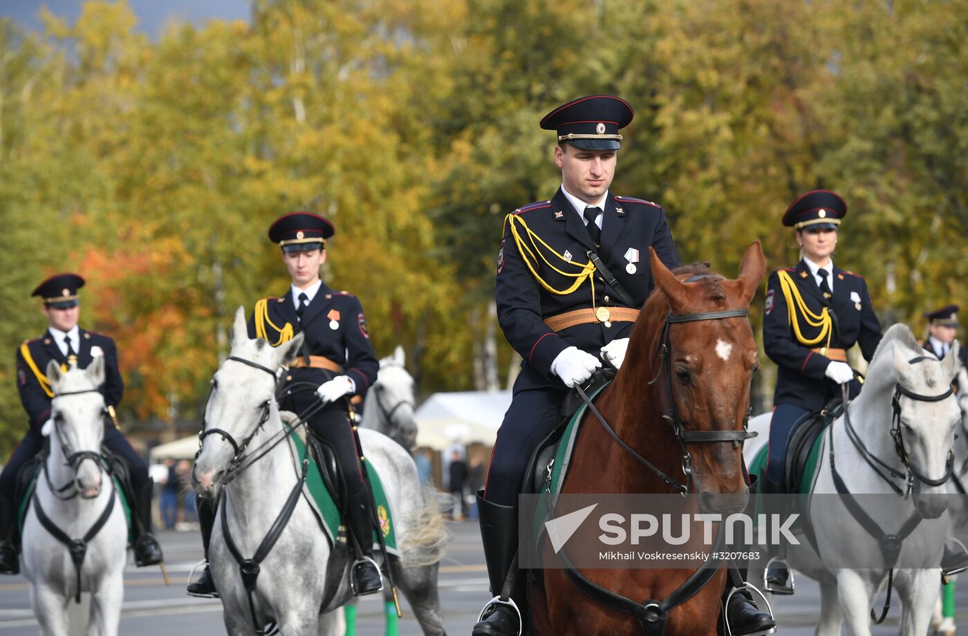 Russian capital's police holds athletic festival