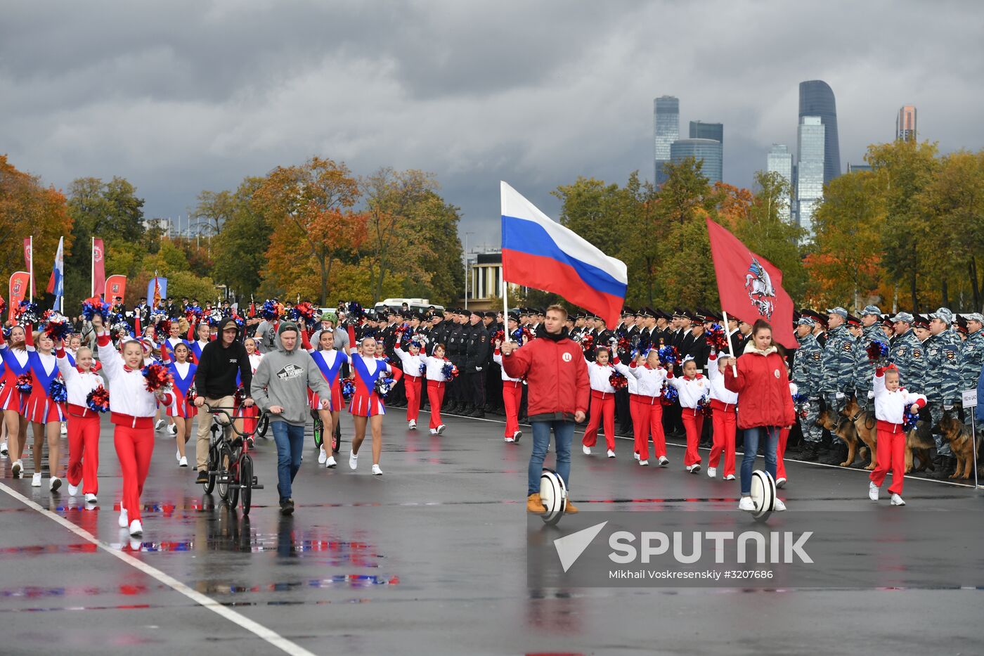 Russian capital's police holds athletic festival