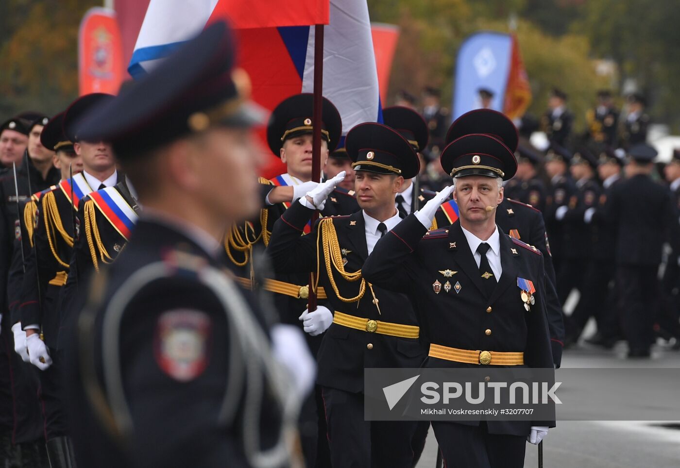 Russian capital's police holds athletic festival