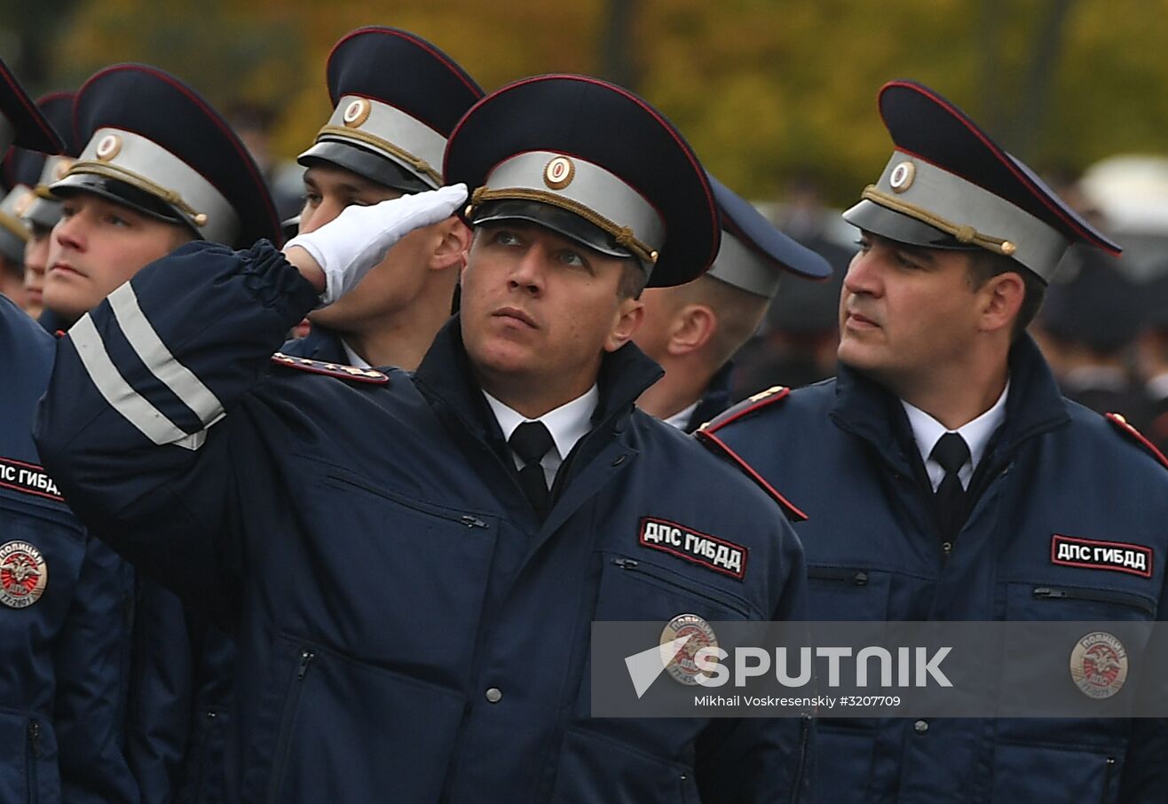 Russian capital's police holds athletic festival