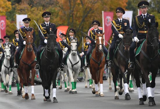 Russian capital's police holds athletic festival