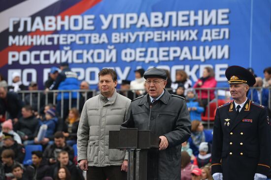 Russian capital's police holds athletic festival