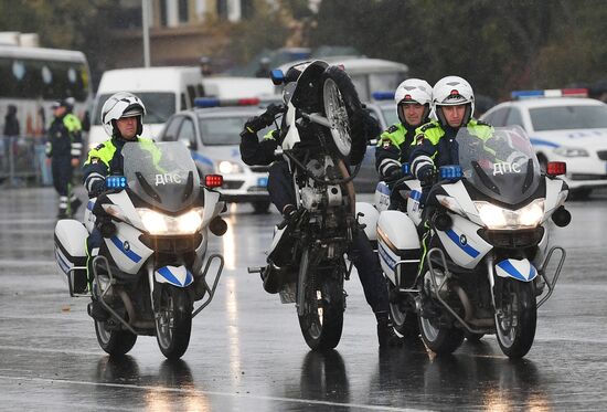 Russian capital's police holds athletic festival