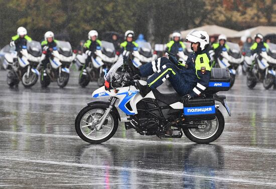 Russian capital's police holds athletic festival