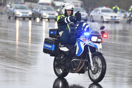 Russian capital's police holds athletic festival