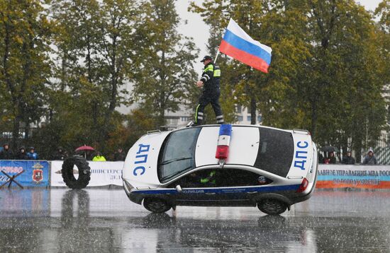Russian capital's police holds athletic festival