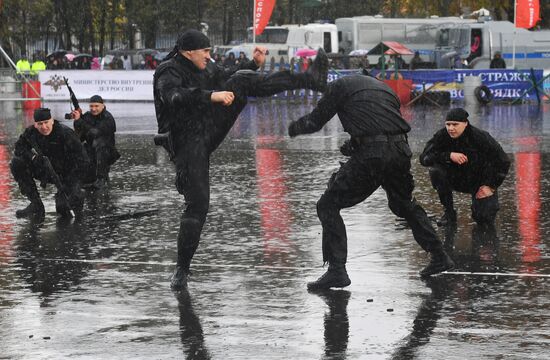 Russian capital's police holds athletic festival
