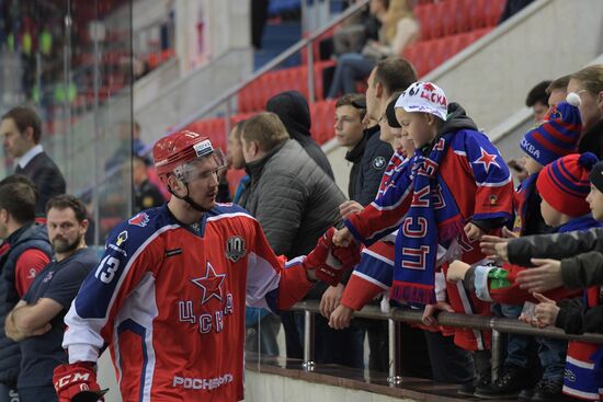 Ice hockey. KHL. CSKA vs. Spartak