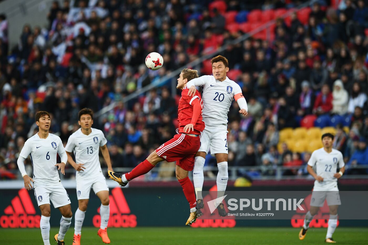 Football friendly Russia vs. South Korea