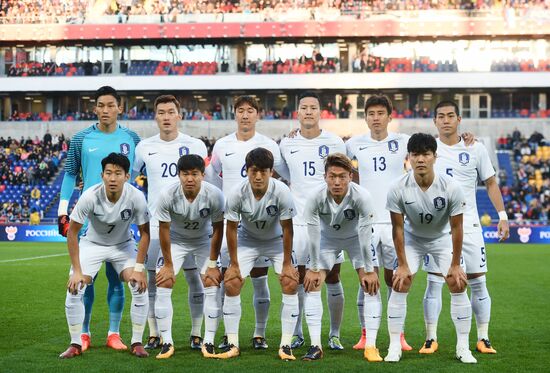 Football friendly Russia vs. South Korea