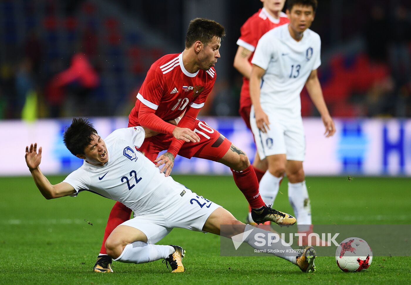 Football friendly Russia vs. South Korea