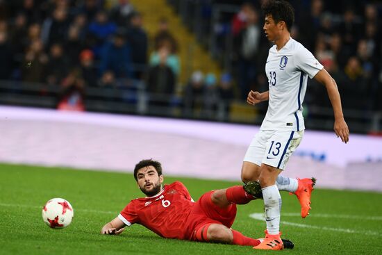 Football friendly Russia vs. South Korea