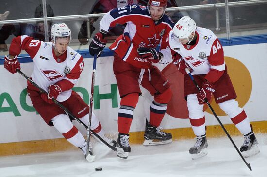 Ice hockey. KHL. CSKA vs. Spartak