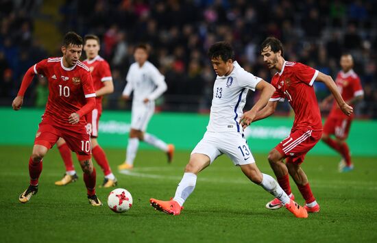 Football friendly Russia vs. South Korea