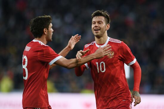 Football friendly Russia vs. South Korea