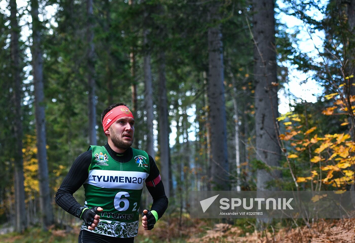 Russian national men's biathlon team on training in Ramsau, Austria