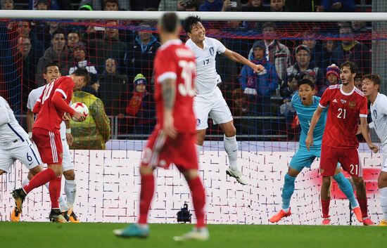 Football friendly Russia vs. South Korea