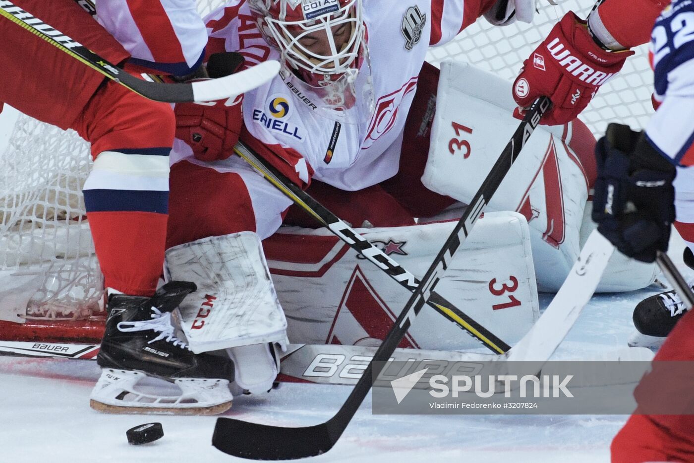 Ice hockey. KHL. CSKA vs. Spartak