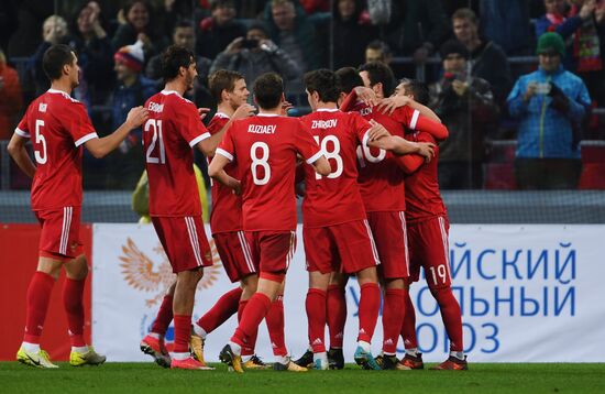 Football friendly Russia vs. South Korea