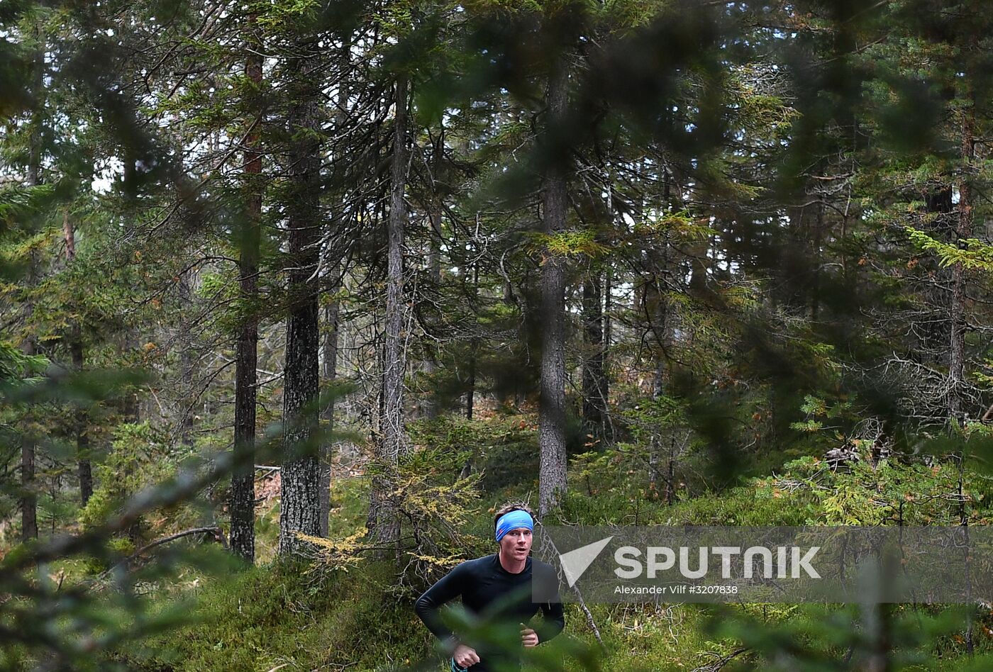 Russian national men's biathlon team on training in Ramsau, Austria