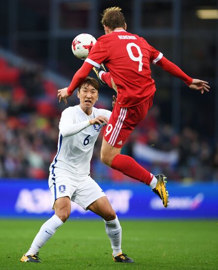 Football friendly Russia vs. South Korea