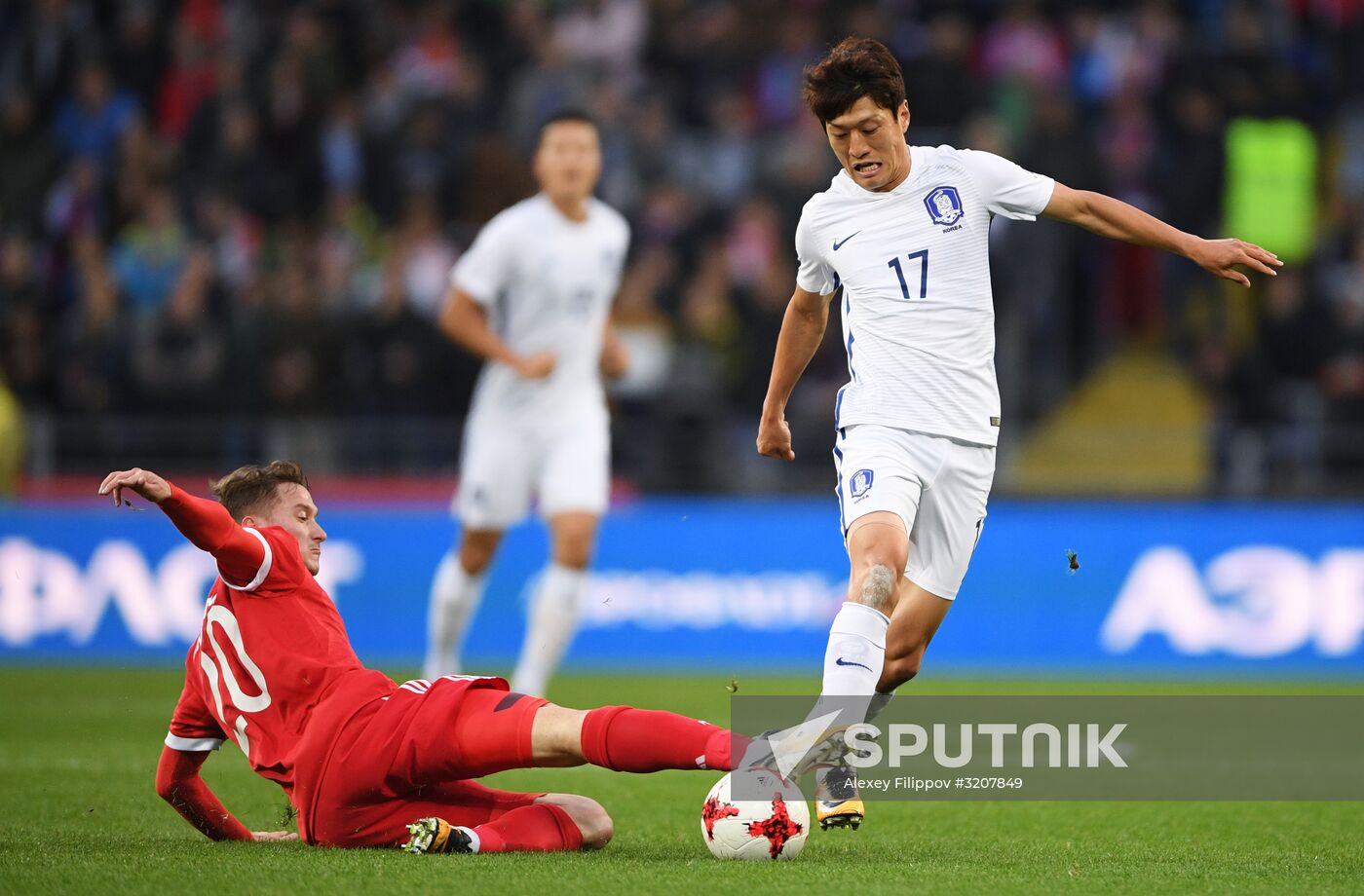 Football friendly Russia vs. South Korea