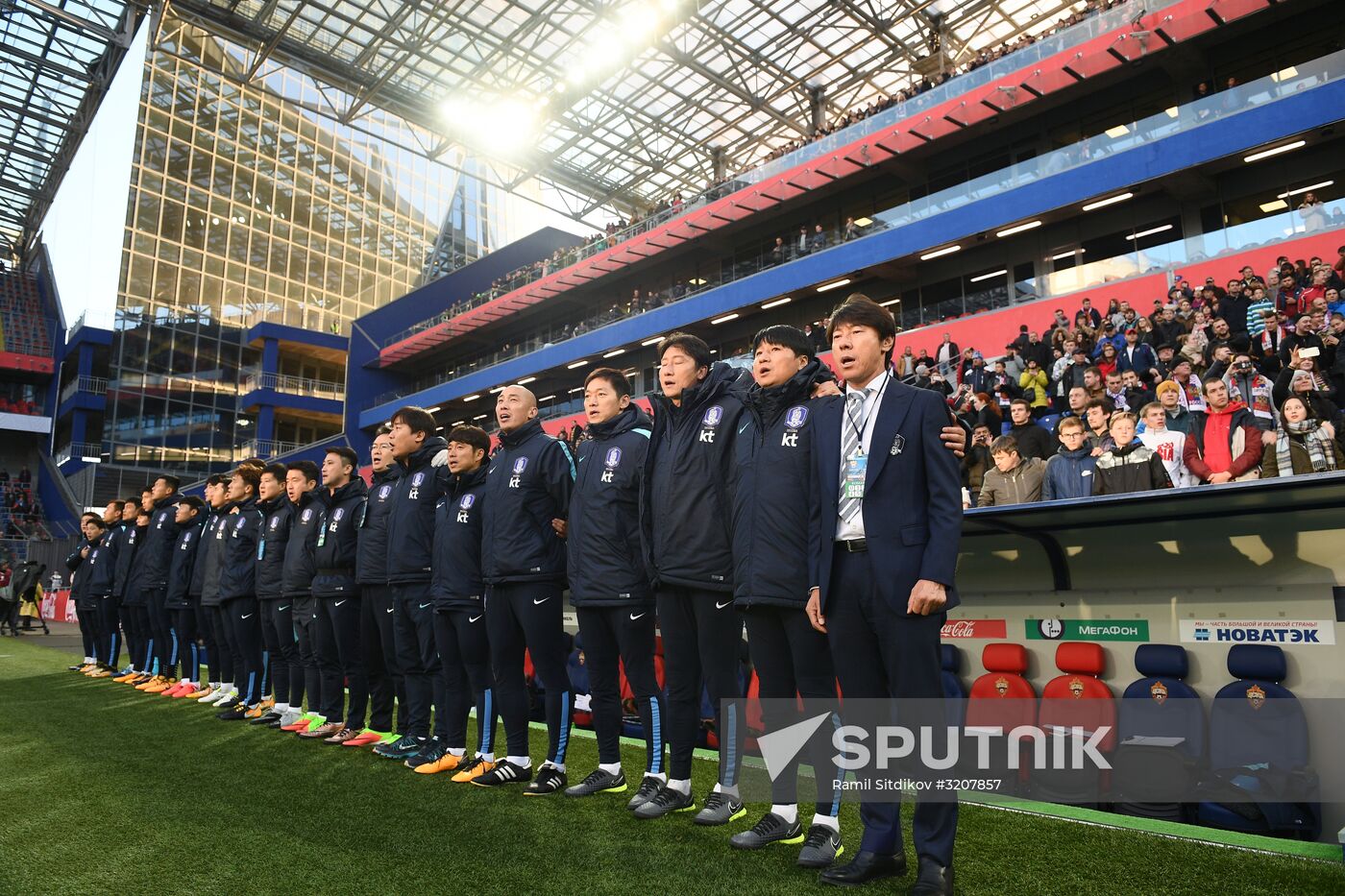Football friendly Russia vs. South Korea